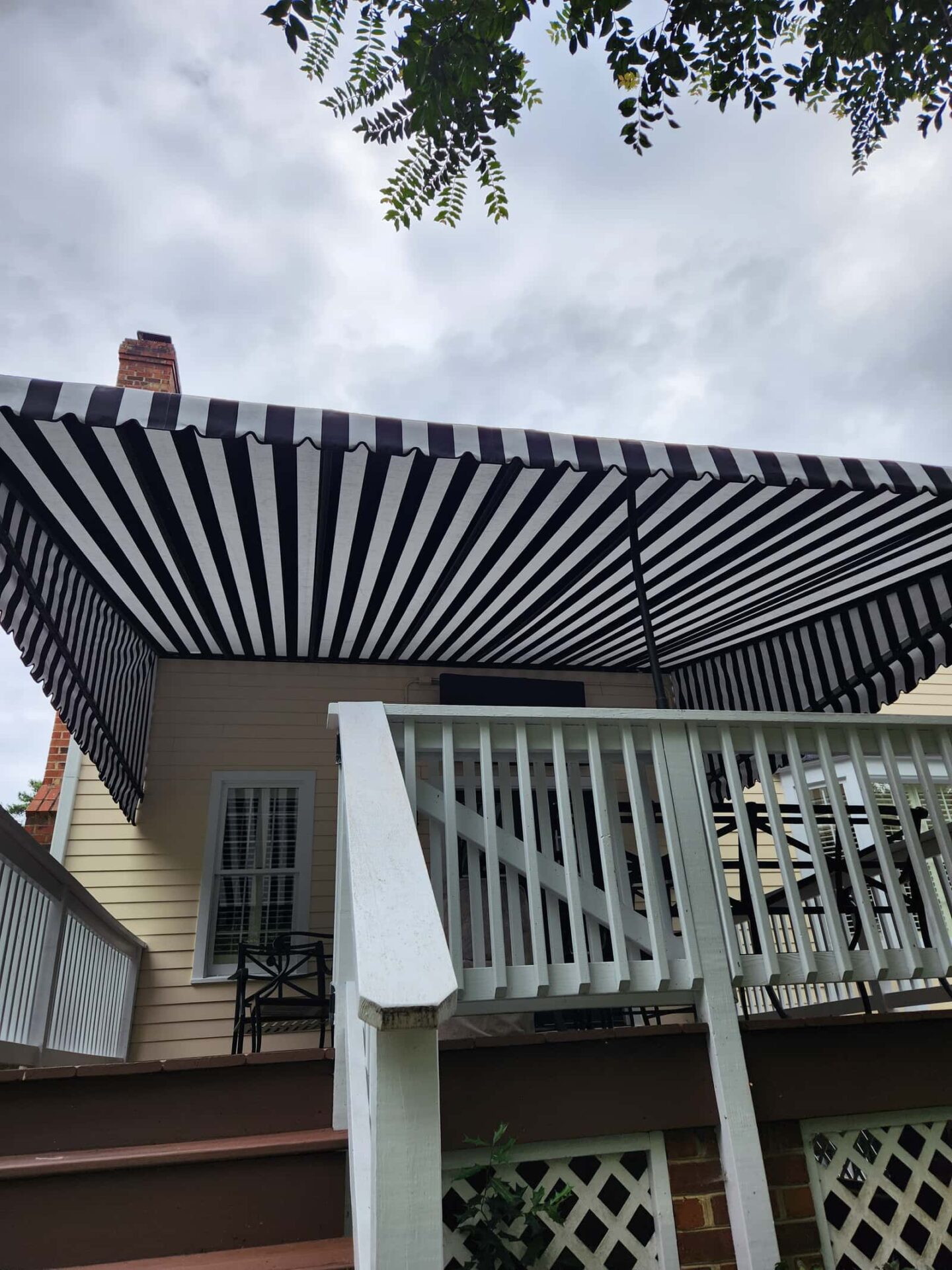 Deck Awning Front View Tate Job